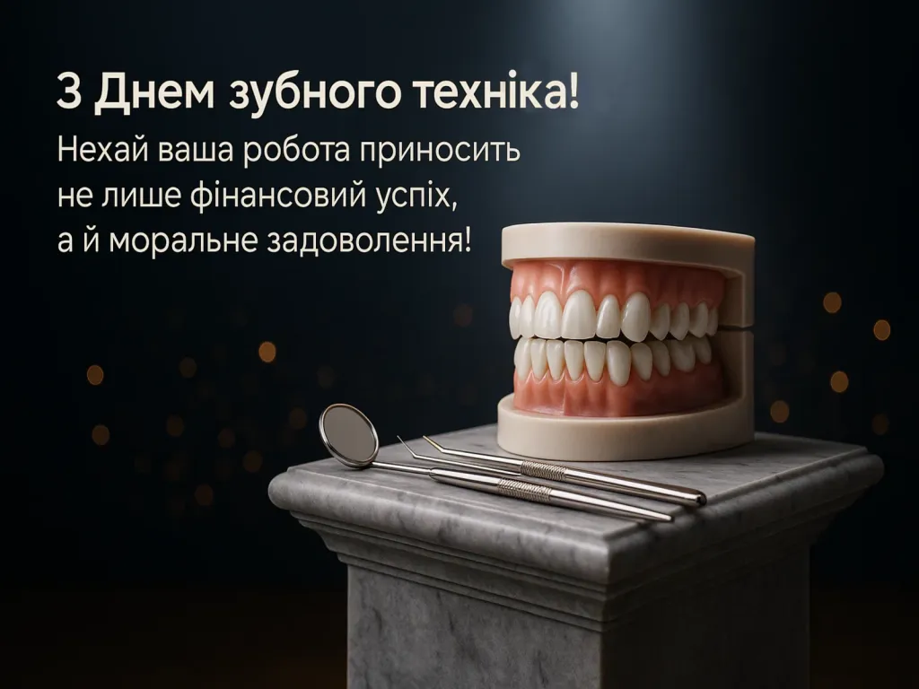Привітання з днем зубного техніка
