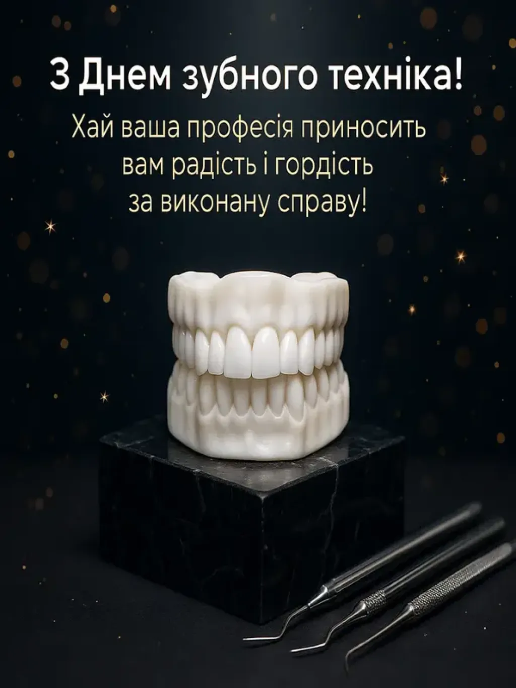 Привітання з днем зубного техніка