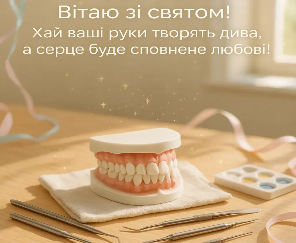 Привітання з днем зубного техніка