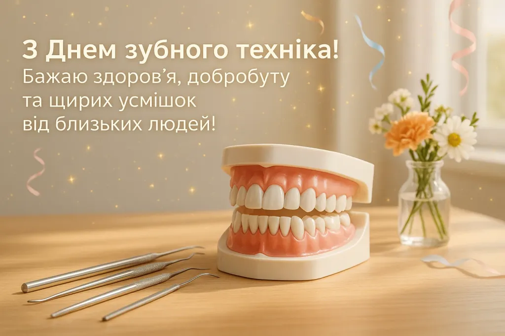 Привітання з днем зубного техніка