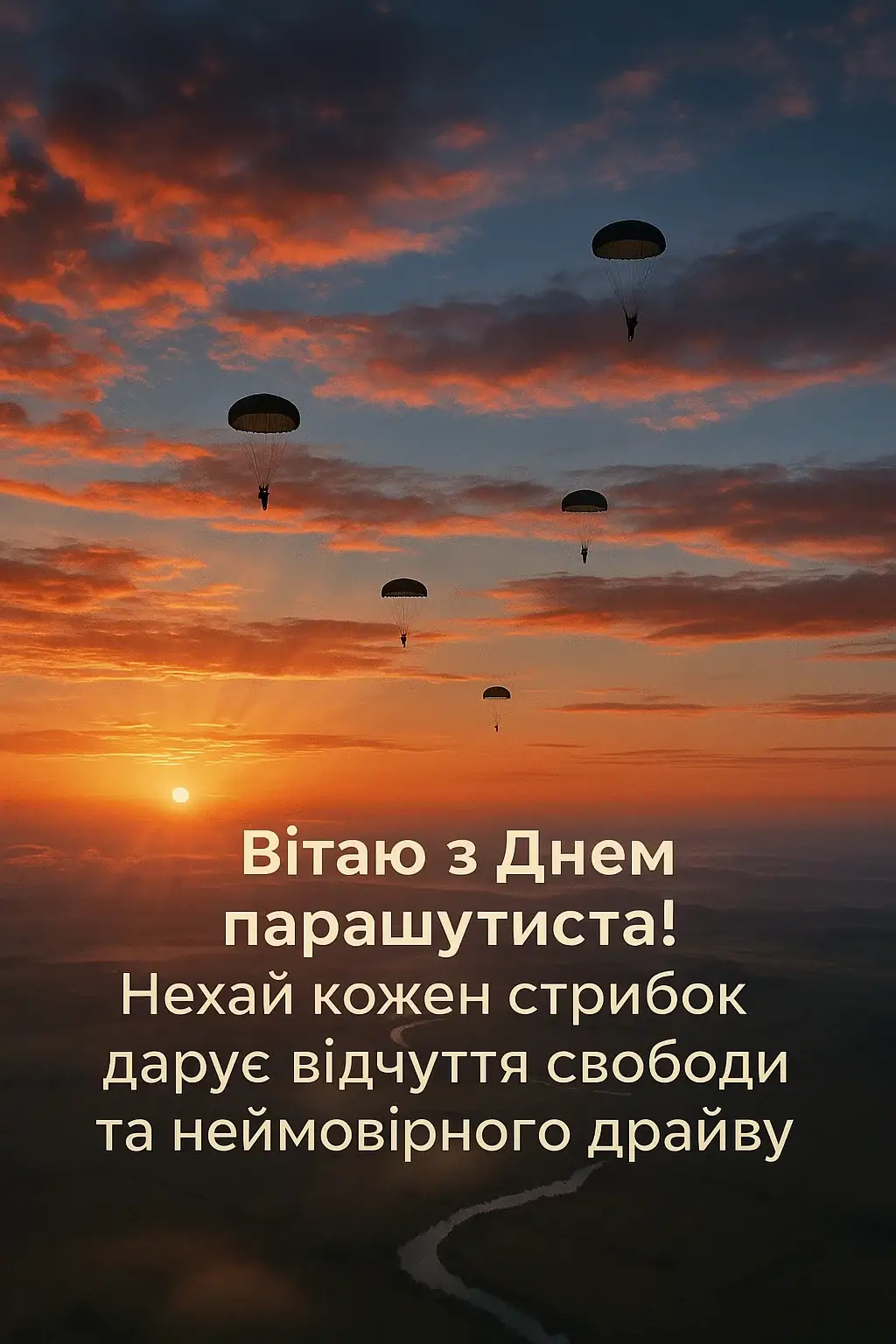 Привітання з днем парашутиста