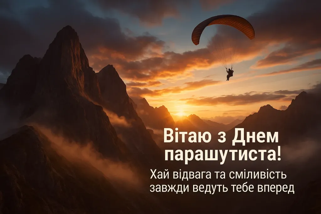 Привітання з днем парашутиста