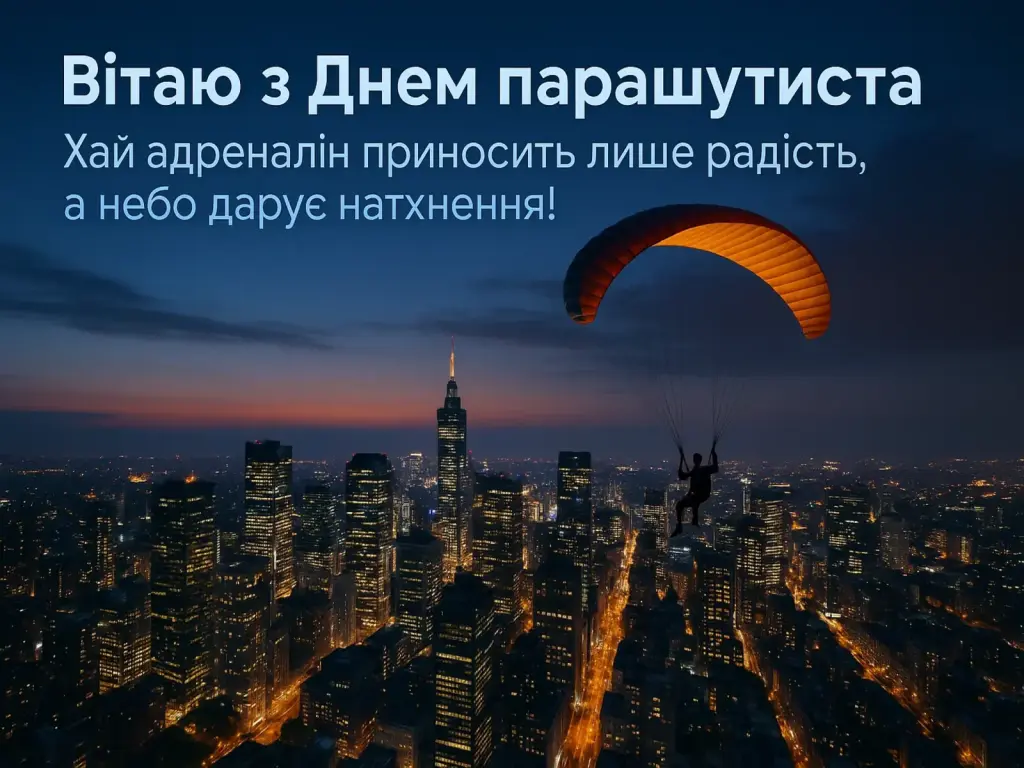 Привітання з днем парашутиста