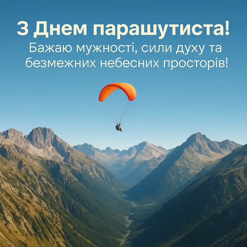 Привітання з днем парашутиста