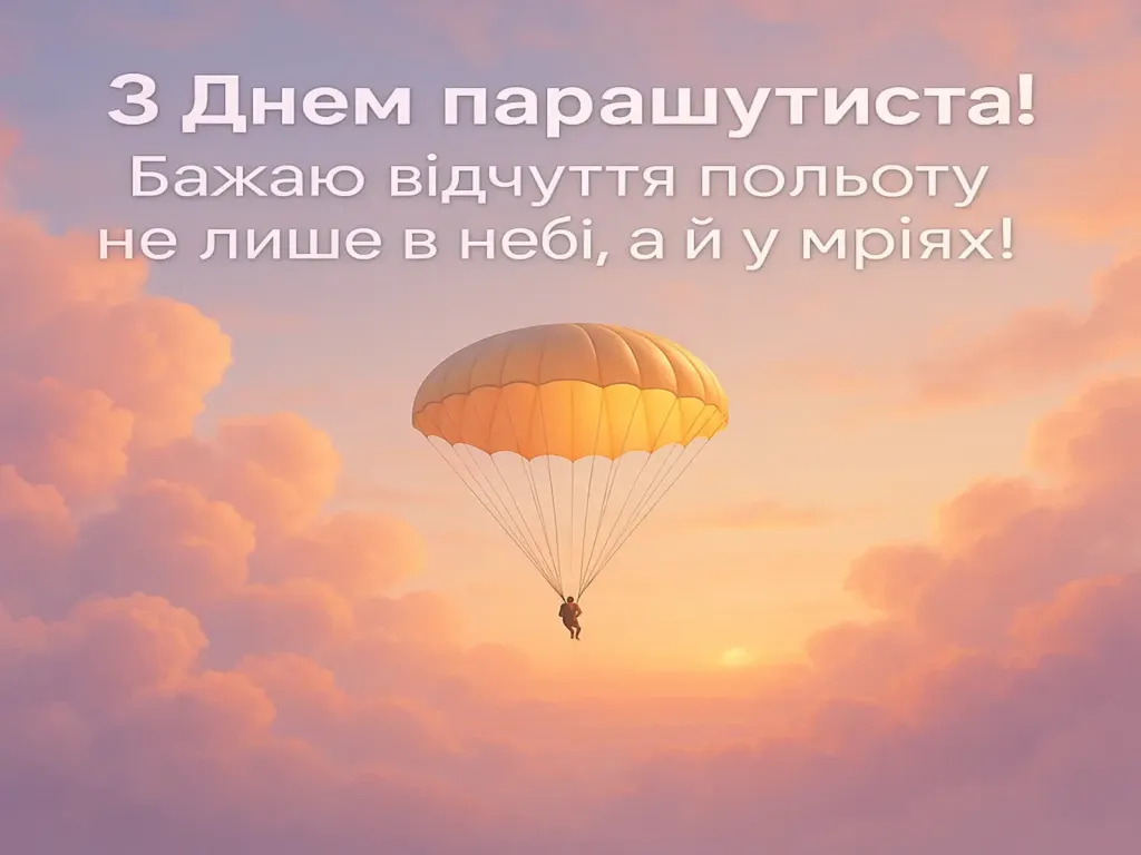 Привітання з днем парашутиста