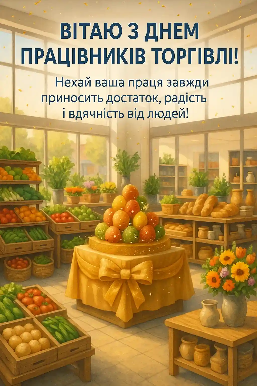 Привітання з днем працівників торгівлі