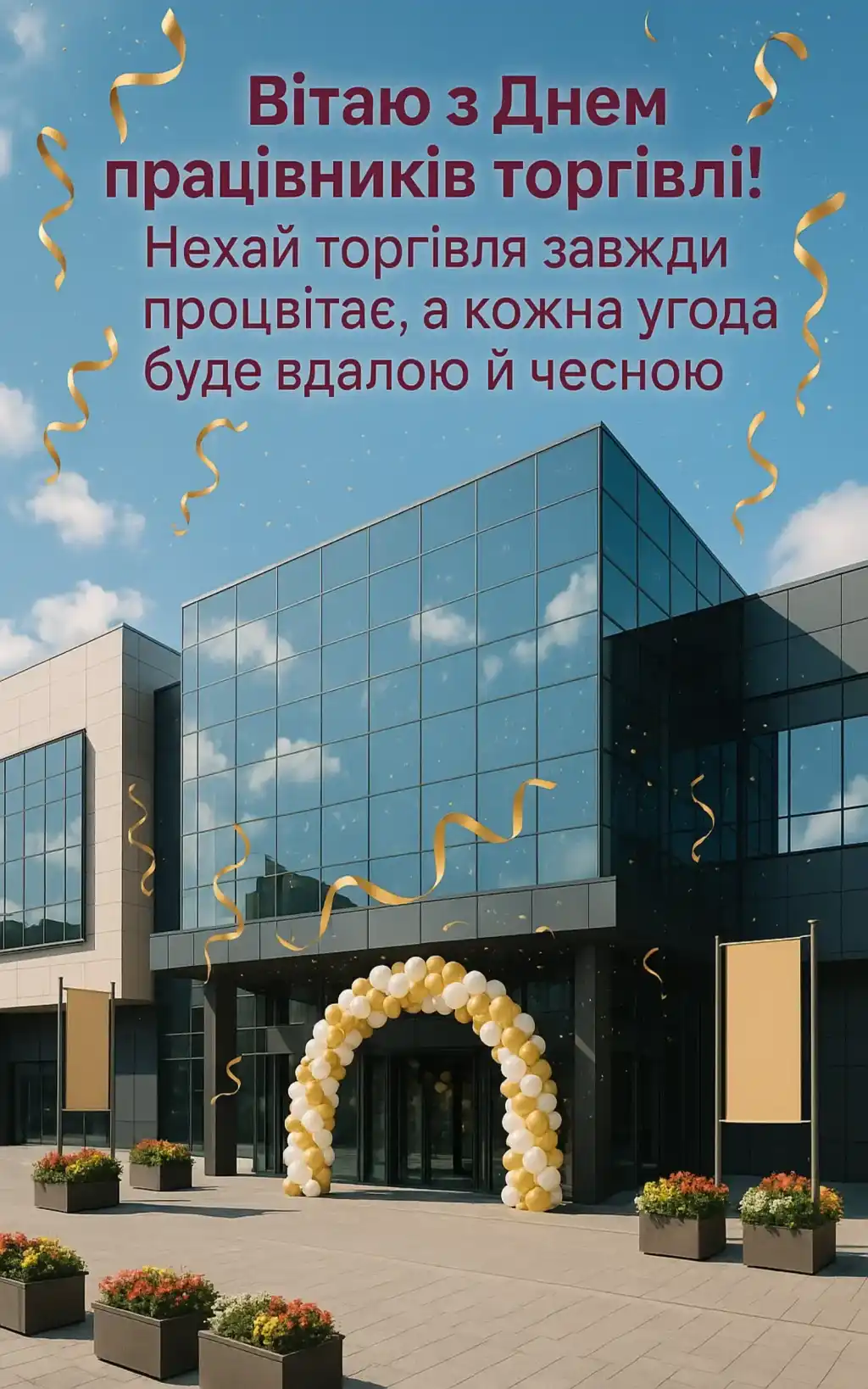 Привітання з днем працівників торгівлі