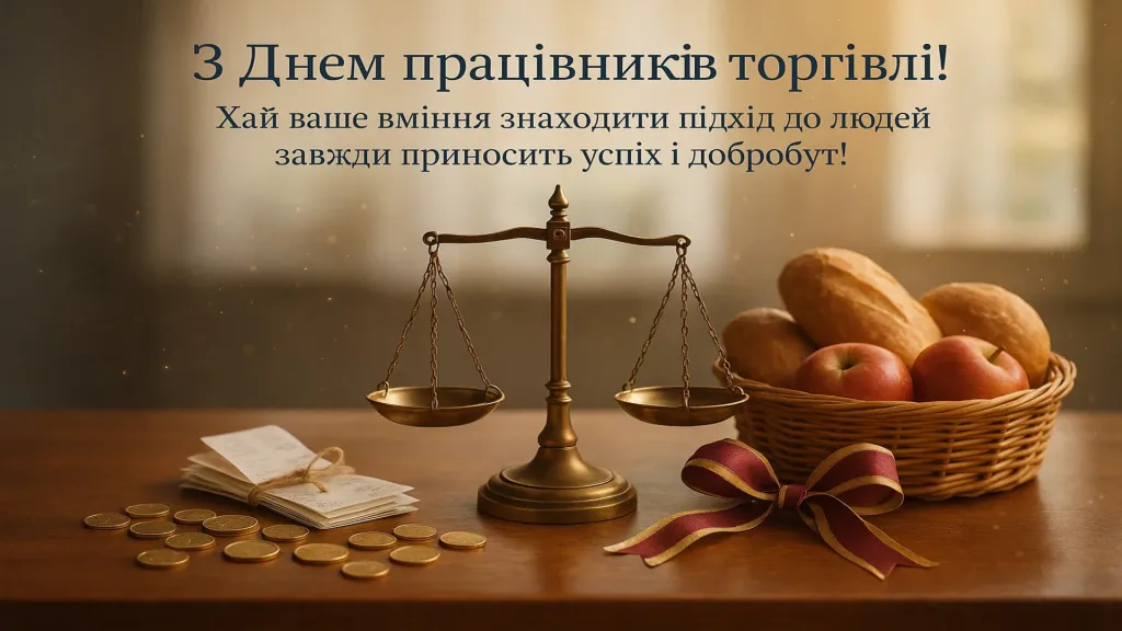Привітання з днем працівників торгівлі