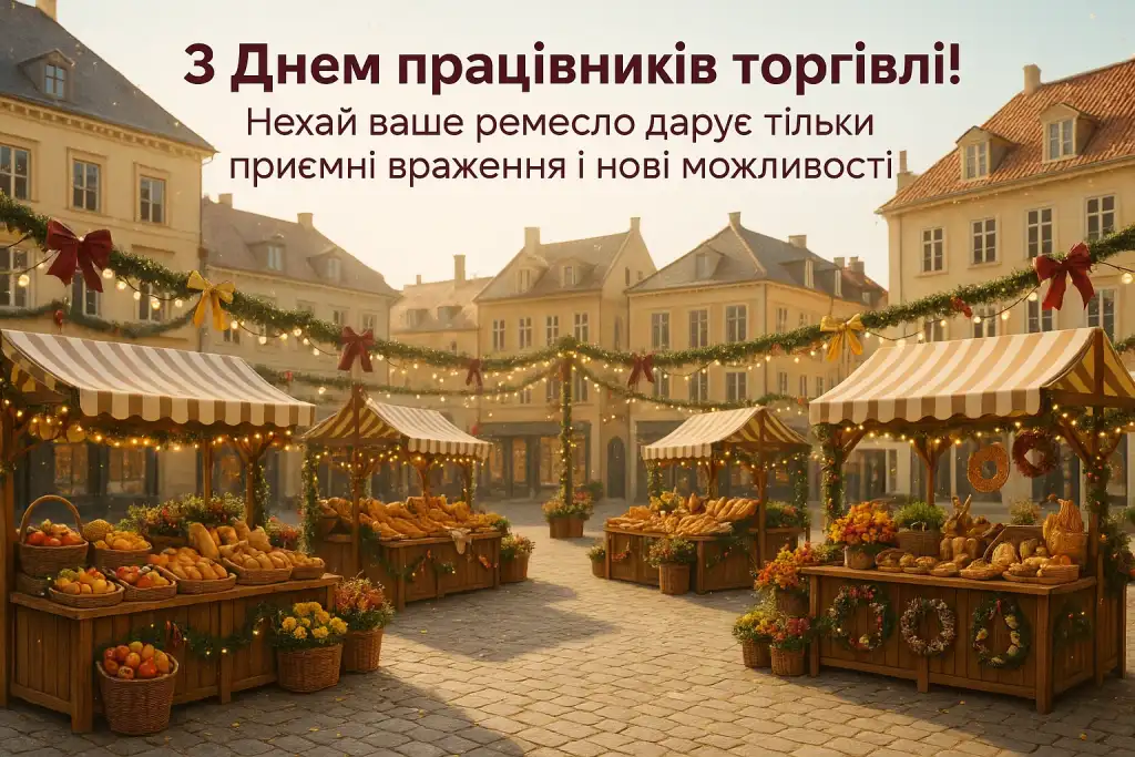 Привітання з днем працівників торгівлі