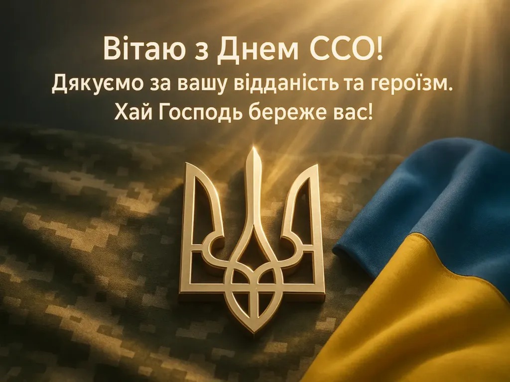 Привітання з днем Сил спеціальних операцій Збройних Сил України