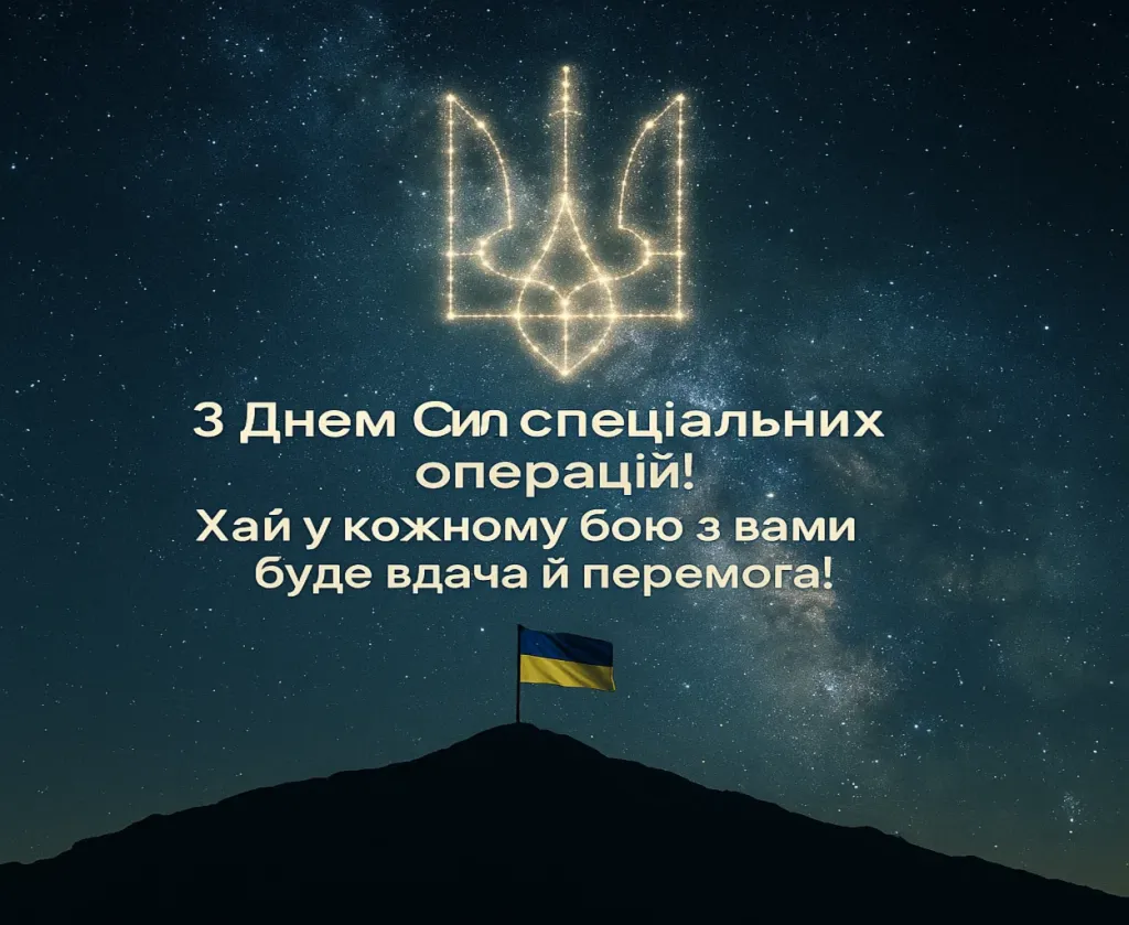 Привітання з днем Сил спеціальних операцій Збройних Сил України