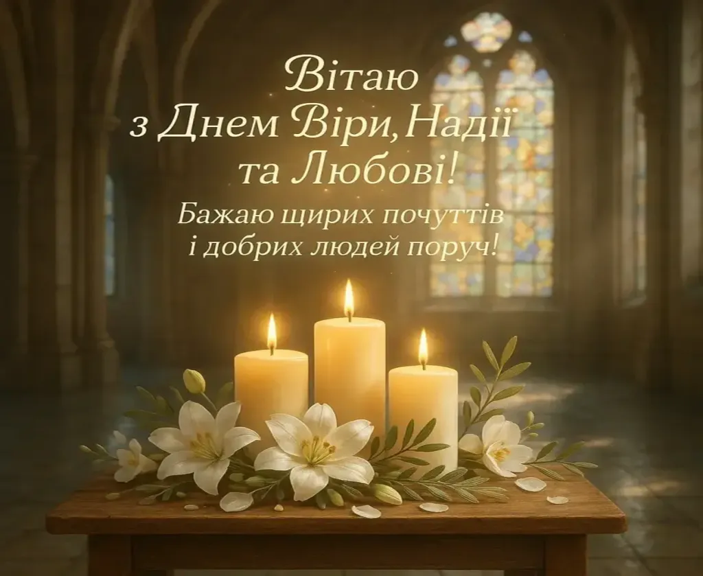Привітання з днем Віри, Надії, Любові