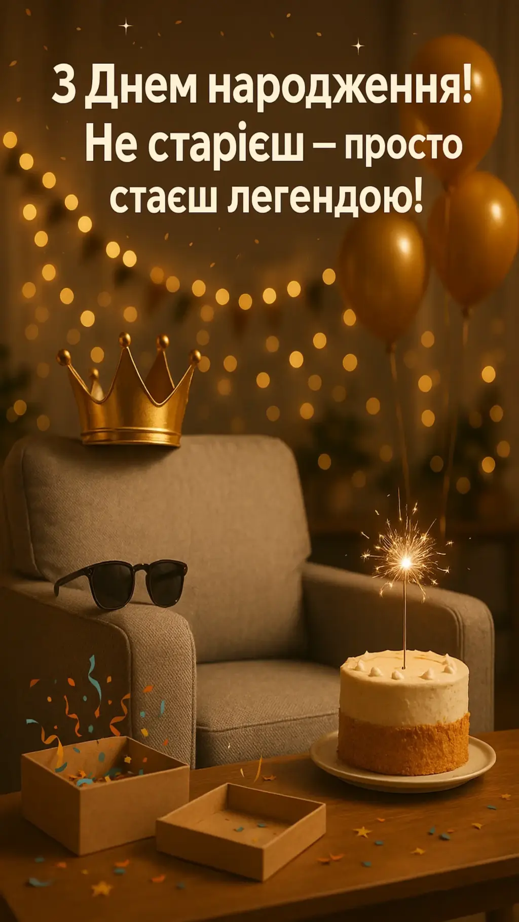 Привітання з днем народження з приколом