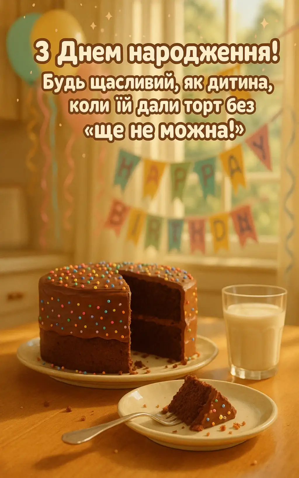 Привітання з днем народження з приколом