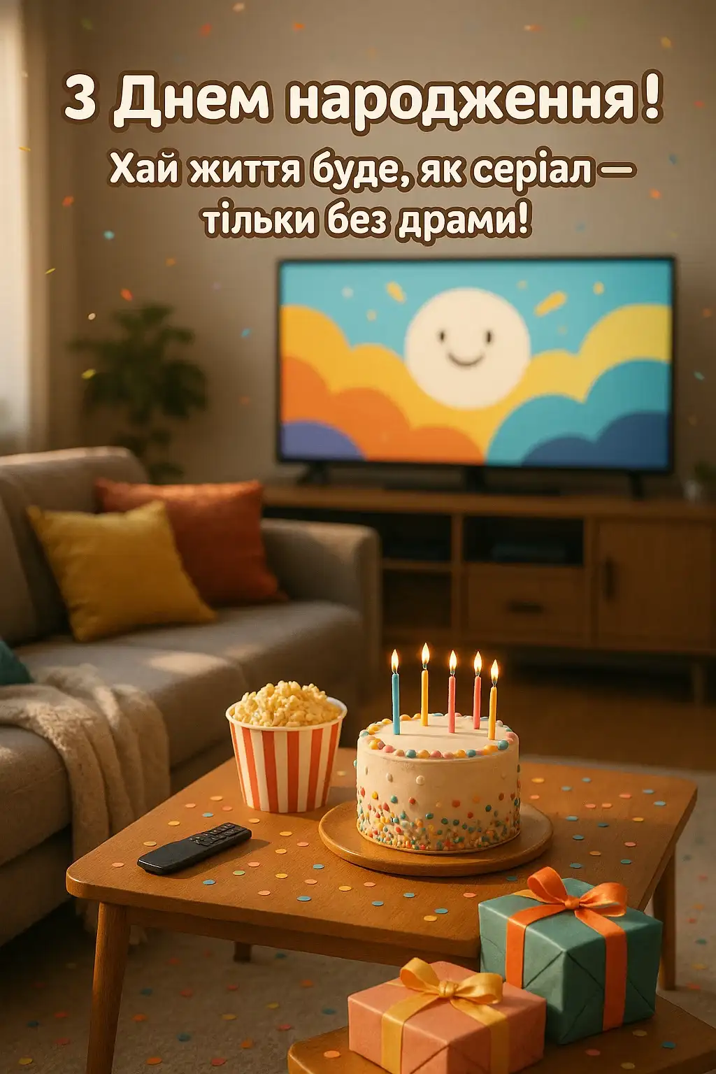Привітання з днем народження з приколом