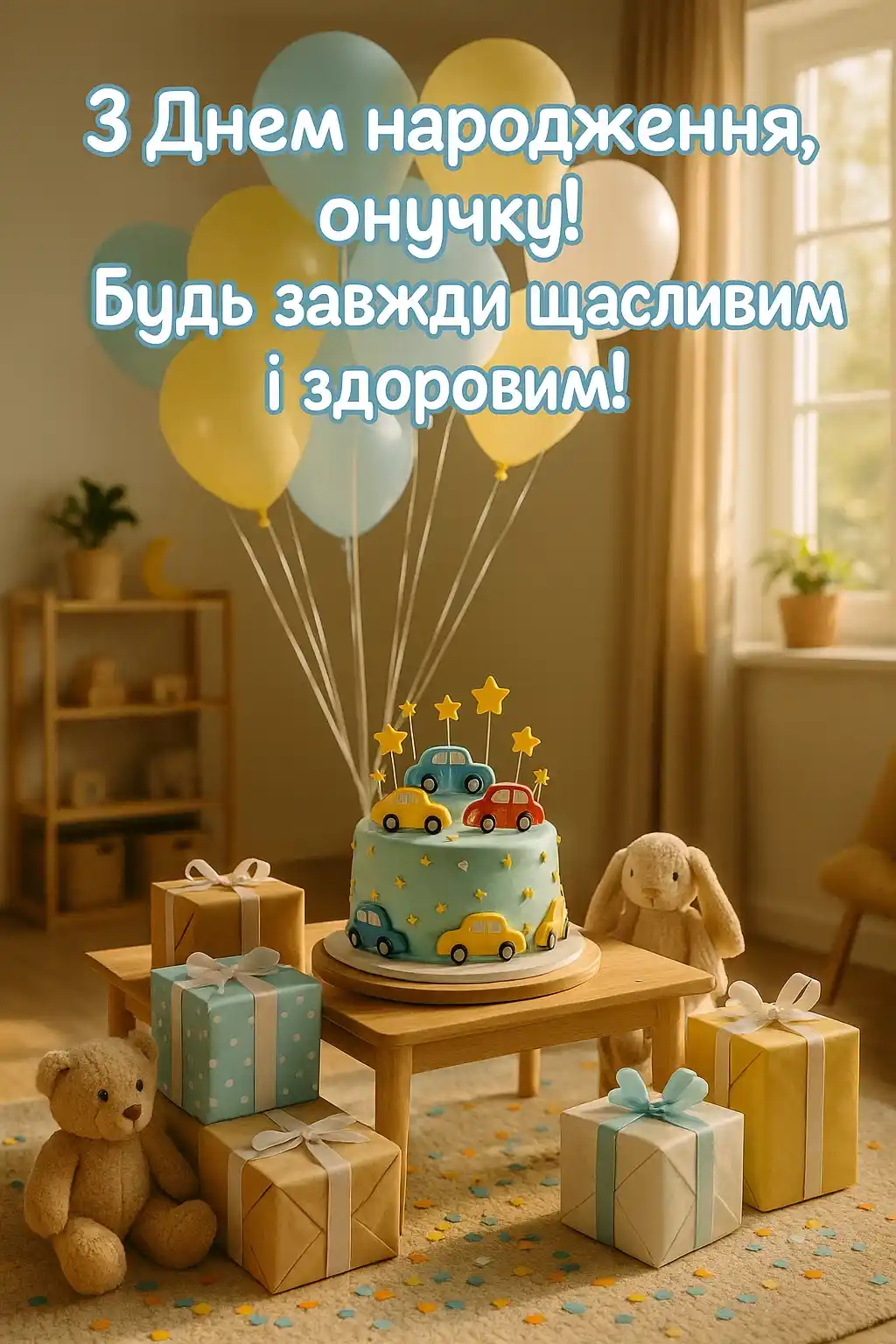 Привітання онукові з днем народження