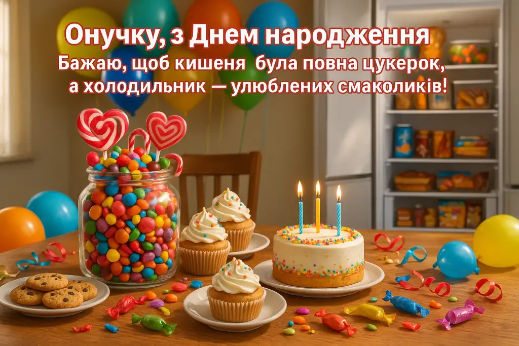 Привітання онукові з днем народження