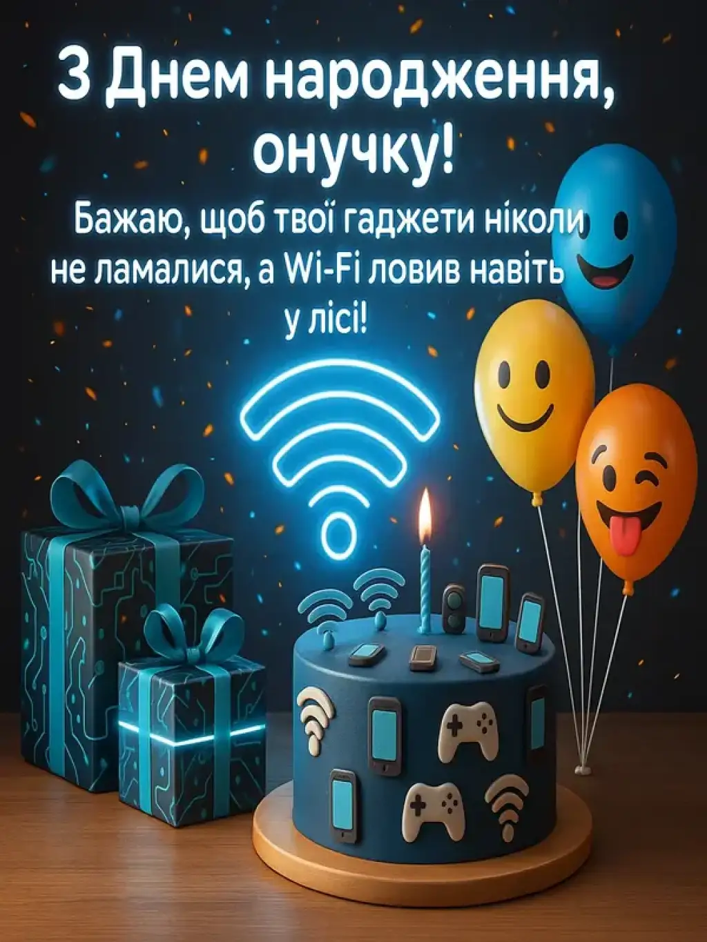 Привітання онукові з днем народження