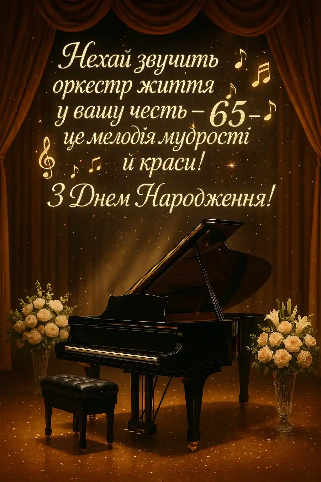 Жінці — 65 років: музичні привітання з ювілеєм