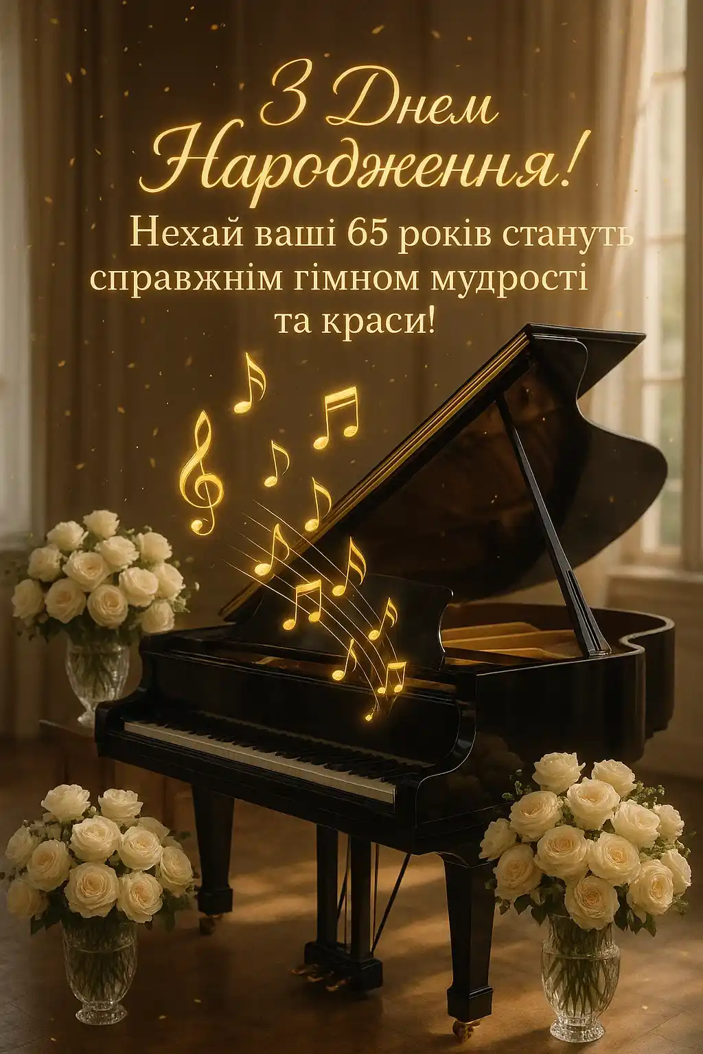 Жінці — 65 років: музичні привітання з ювілеєм