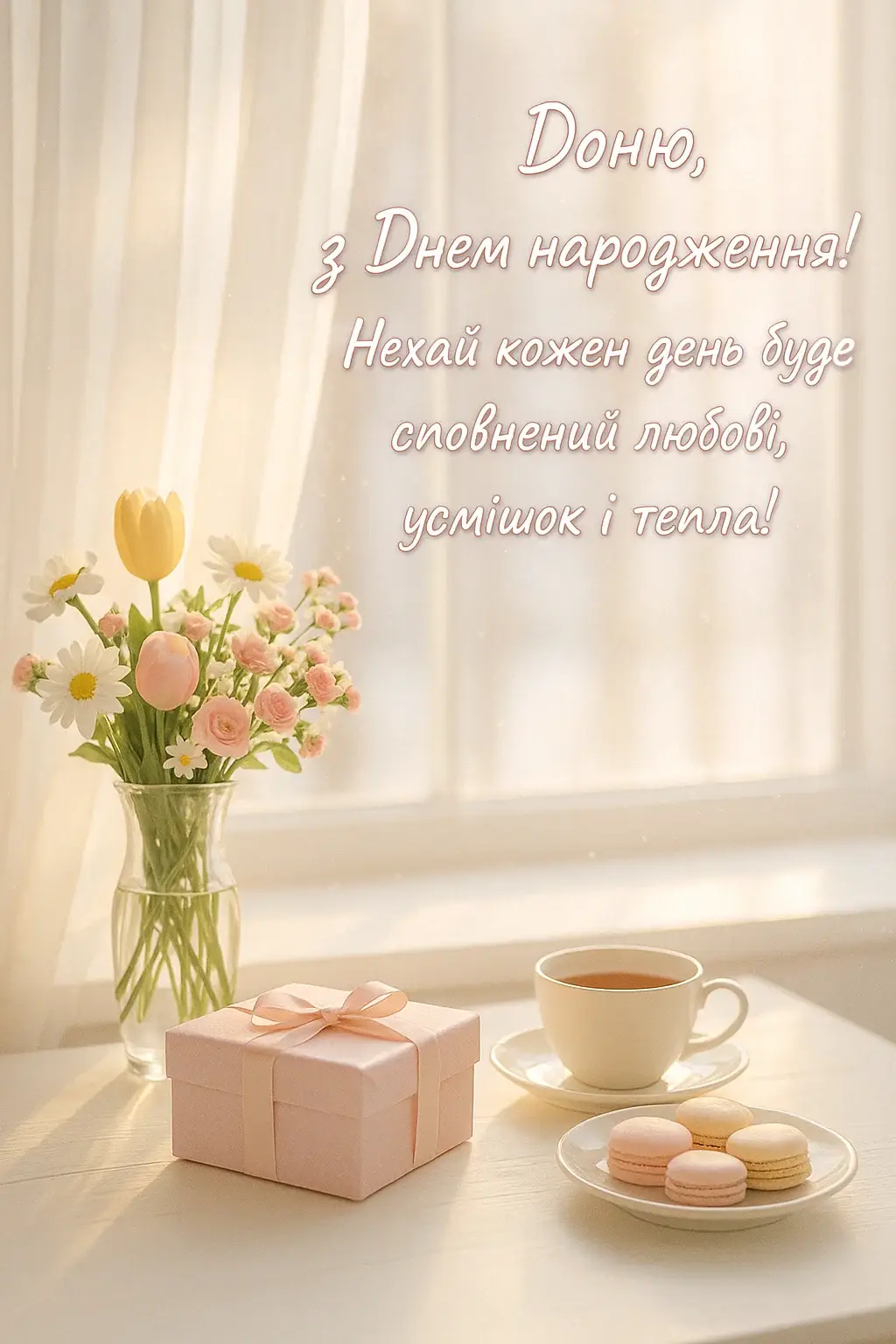 Привітання з днем народження дочці