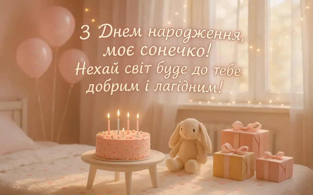 Привітання з днем народження дочці