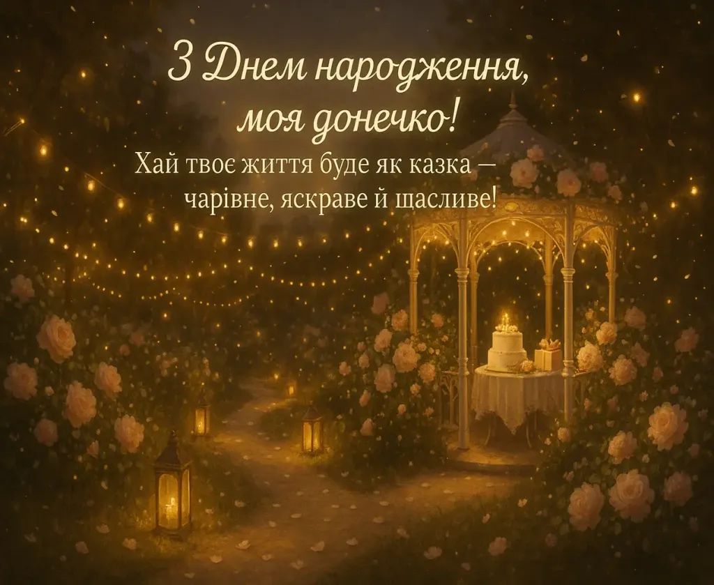 Привітання з днем народження дочці