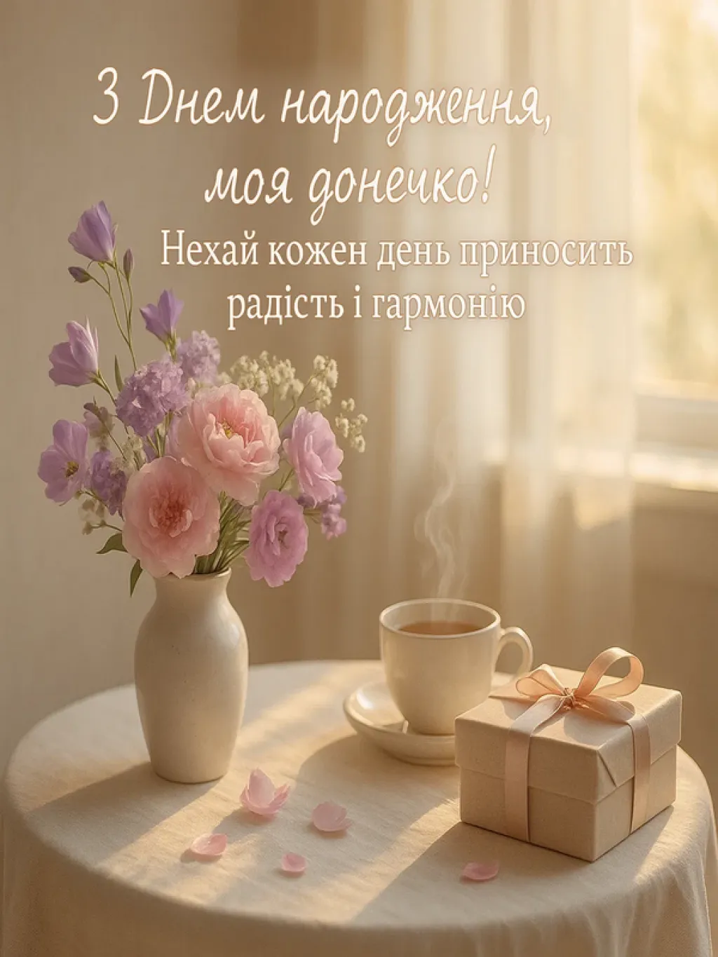 Привітання з днем народження дочці