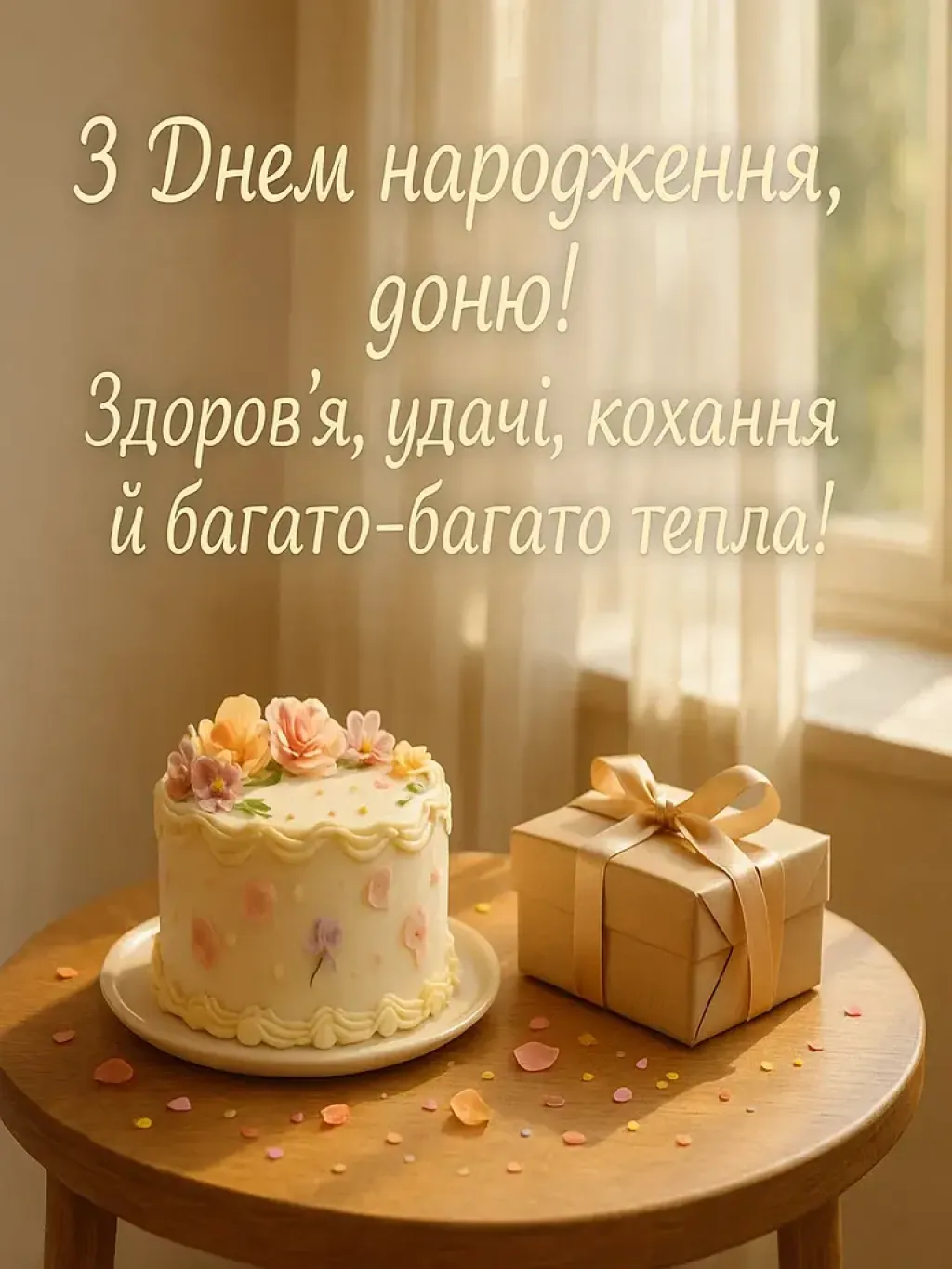 Привітання з днем народження дочці