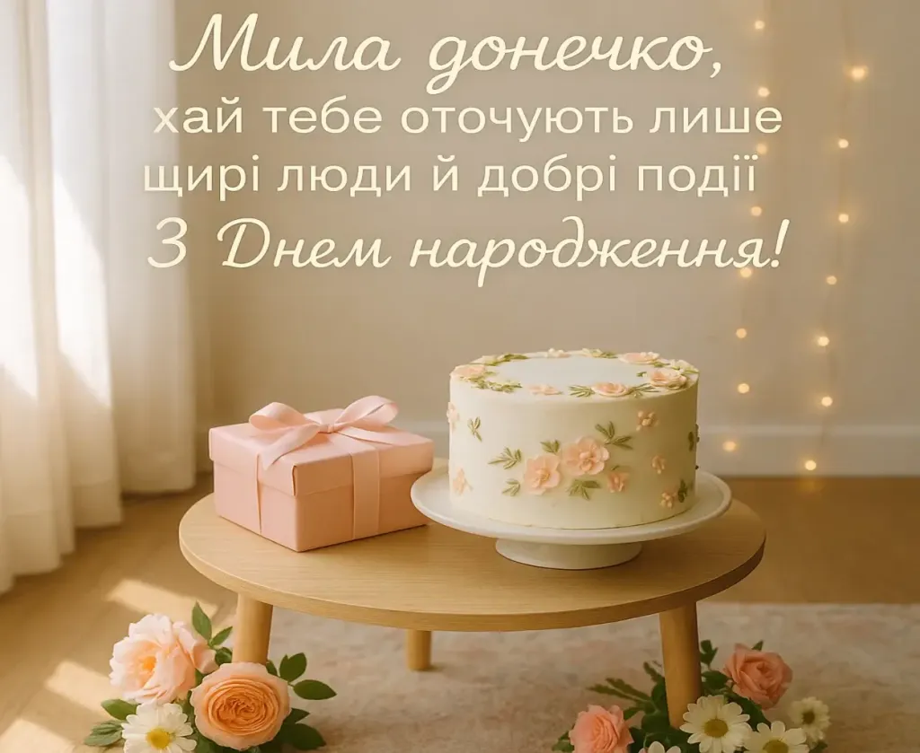 Привітання з днем народження дочці