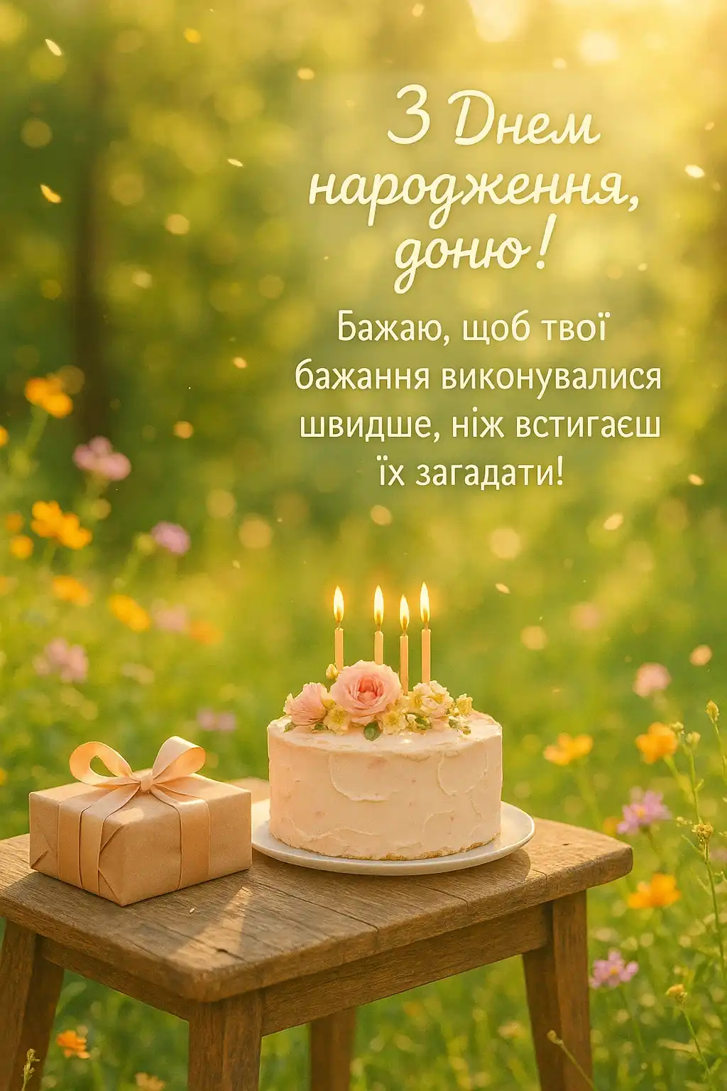 Привітання з днем народження дочці