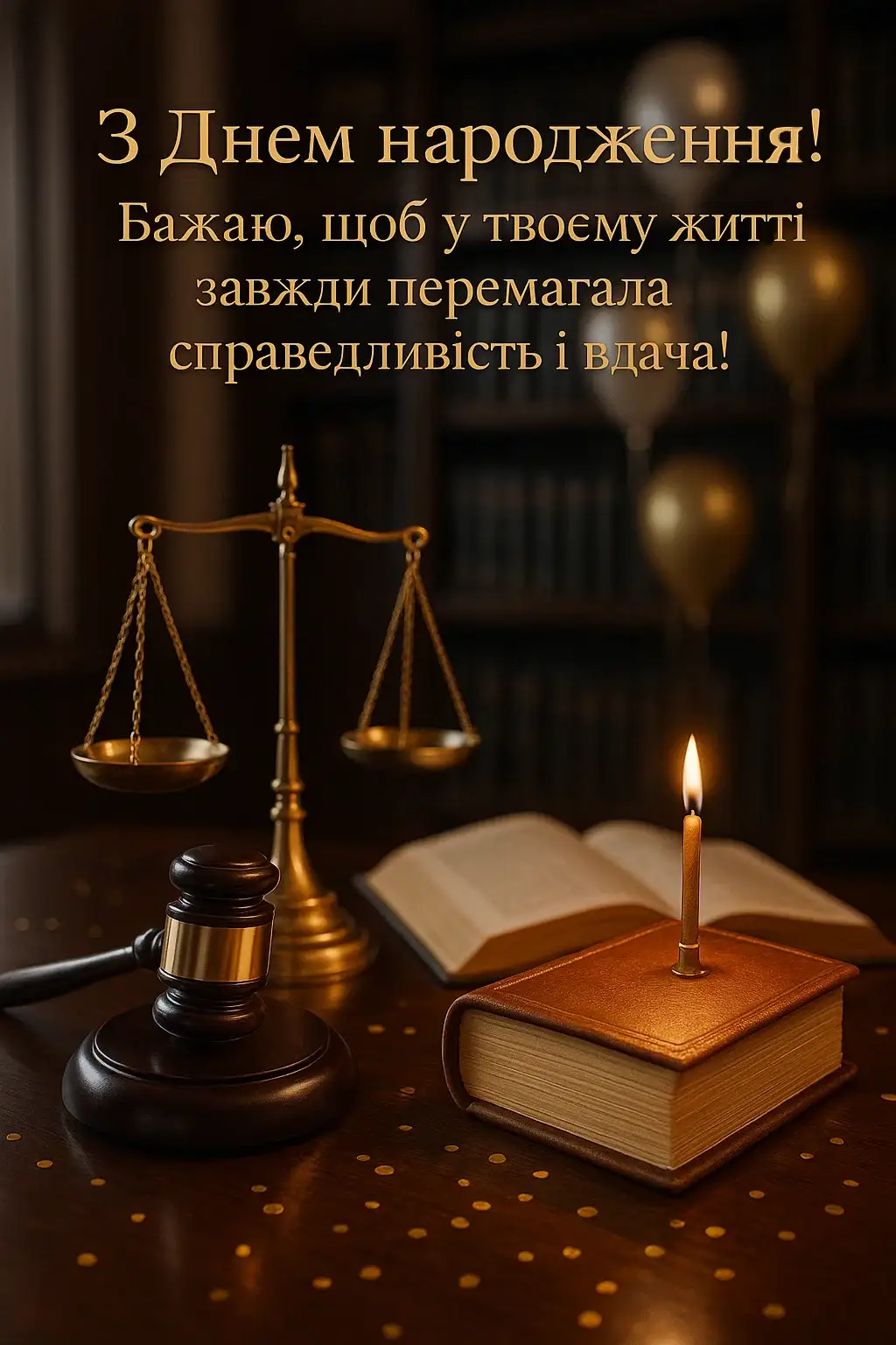 Привітання юриста з днем народження