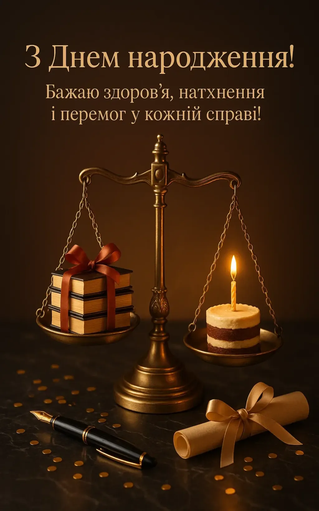 Привітання юриста з днем народження