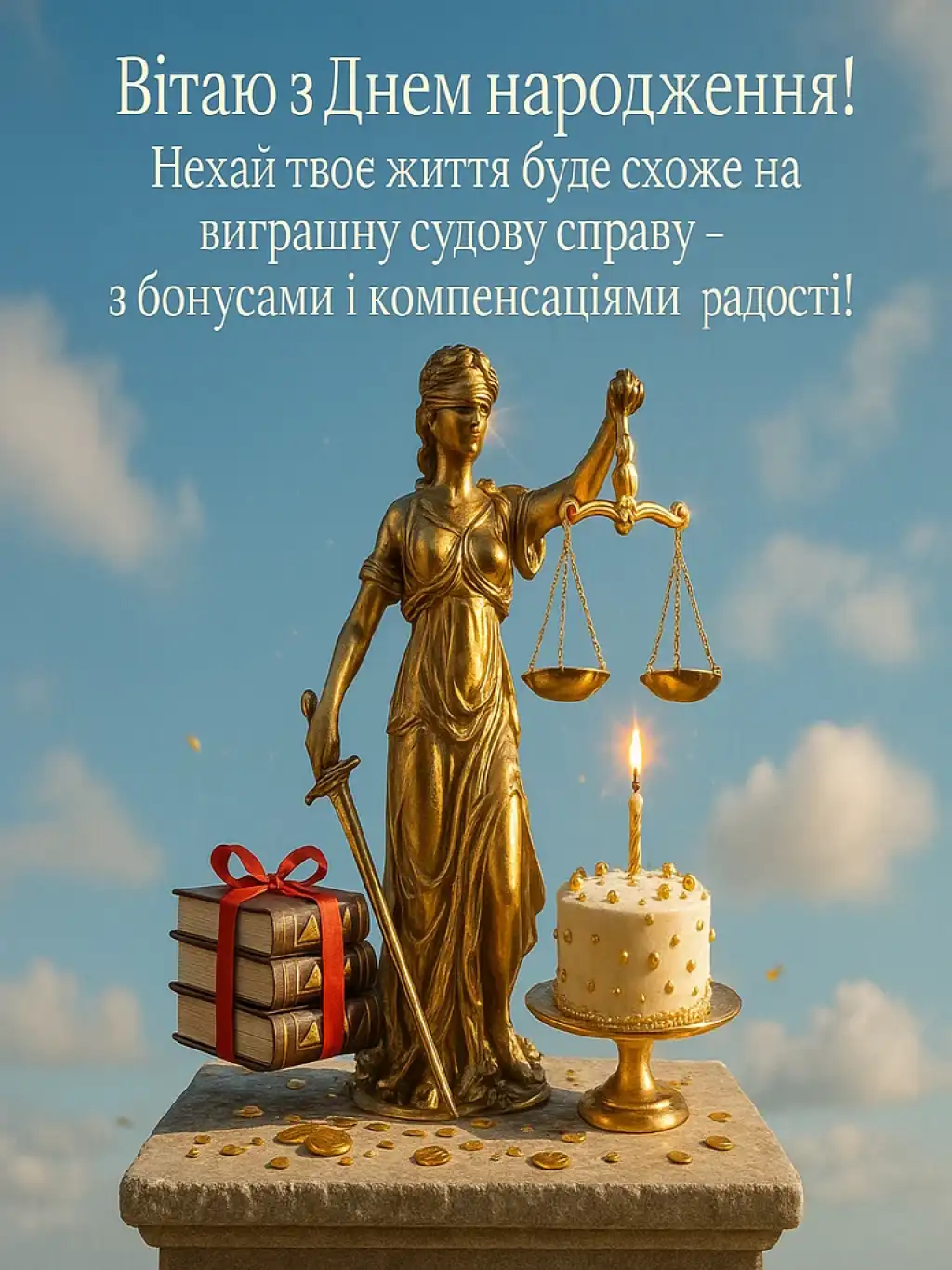 Привітання юриста з днем народження