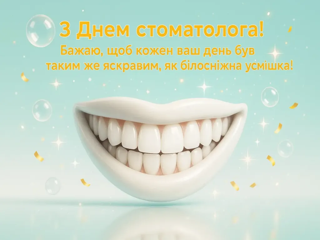 Привітання з днем стоматолога