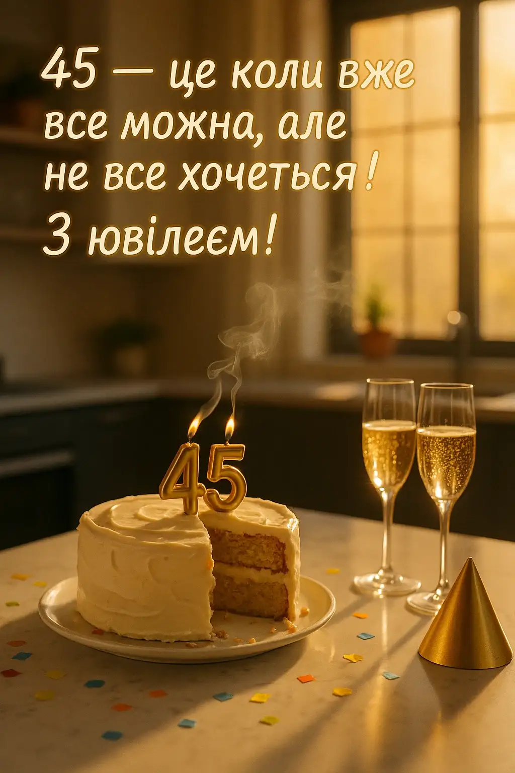 Прикольні привітання з 45-річчям Прикольні привітання з 45-річчям