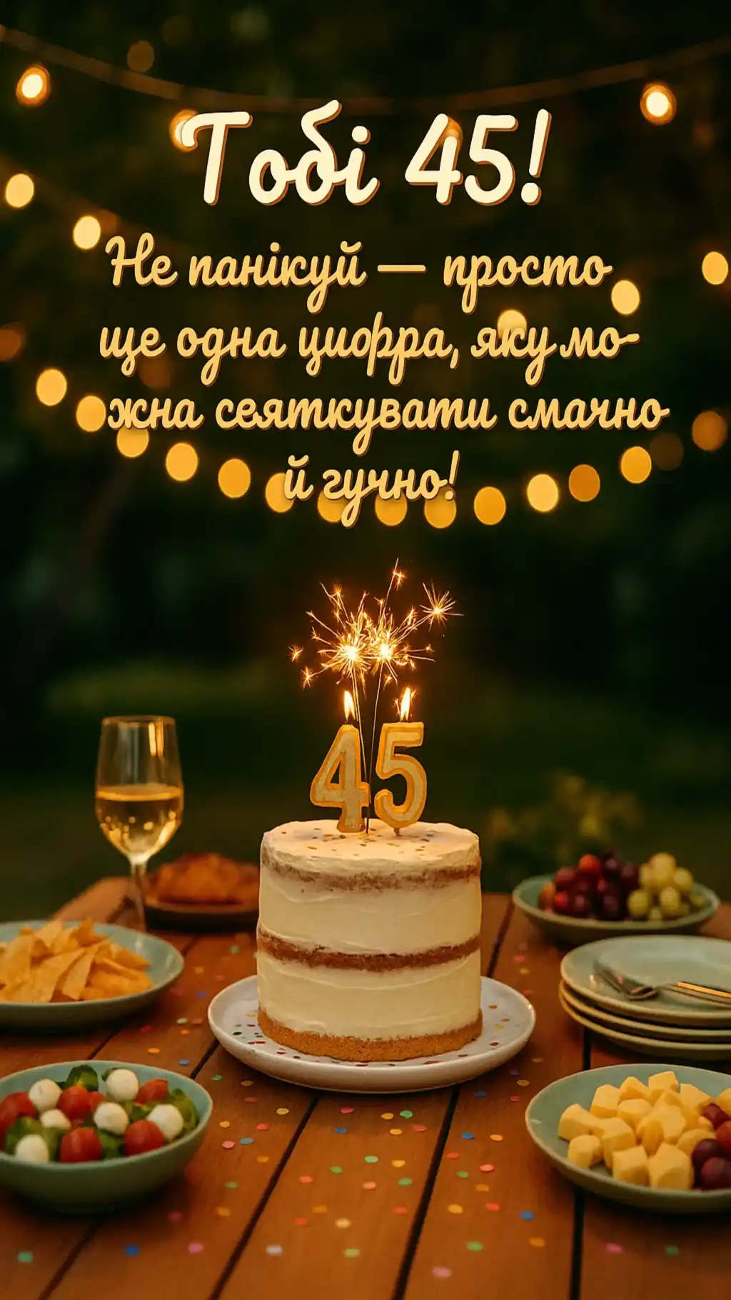 Прикольні привітання з 45-річчям Прикольні привітання з 45-річчям