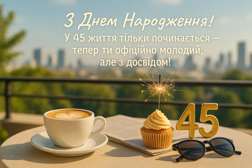 Прикольні привітання з 45-річчям Прикольні привітання з 45-річчям