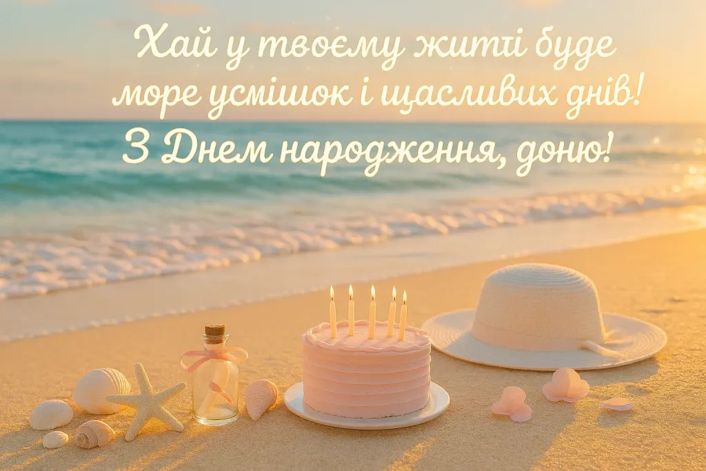 Привітання для доні з днем народження