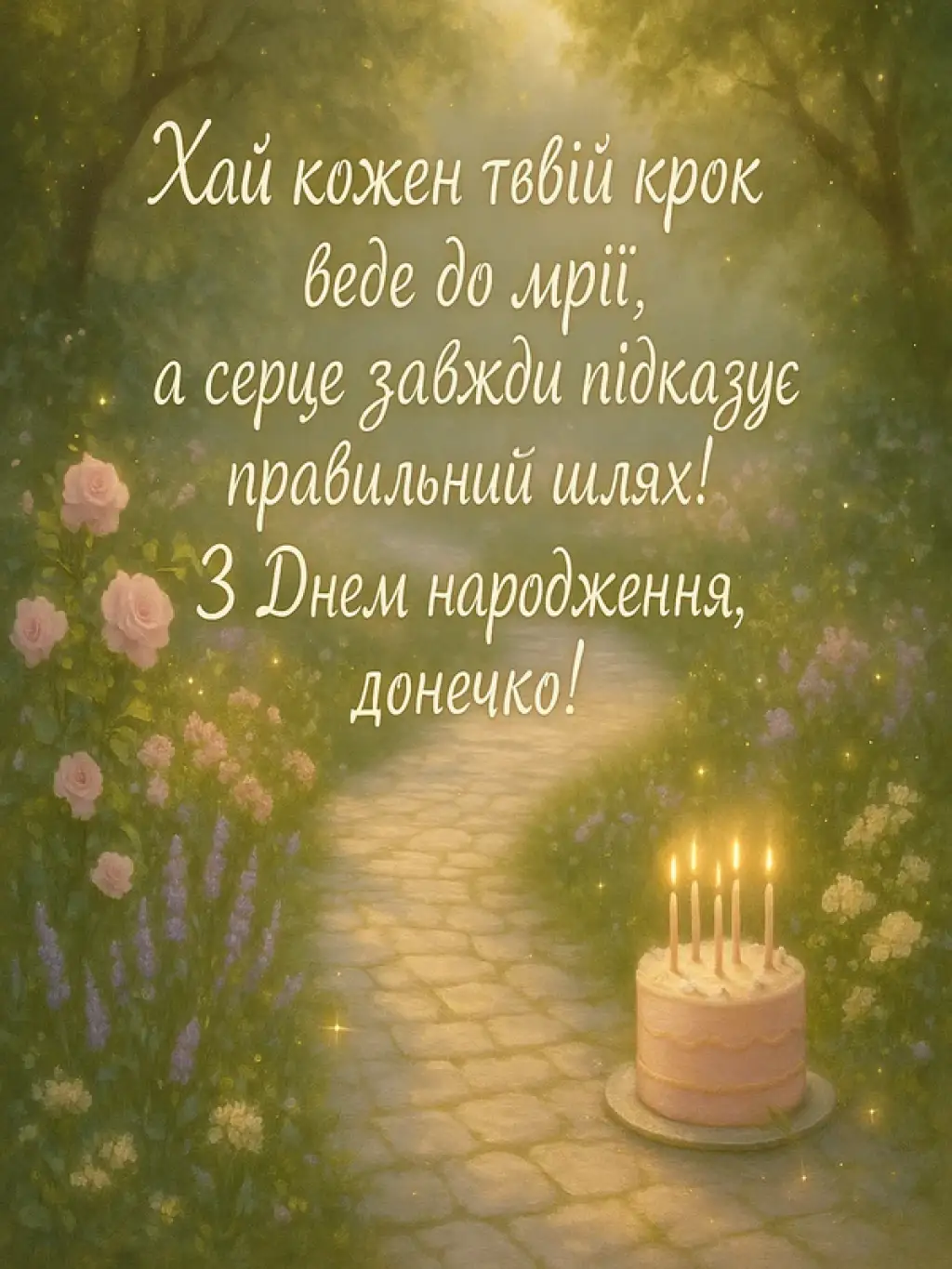 Привітання для доні з днем народження