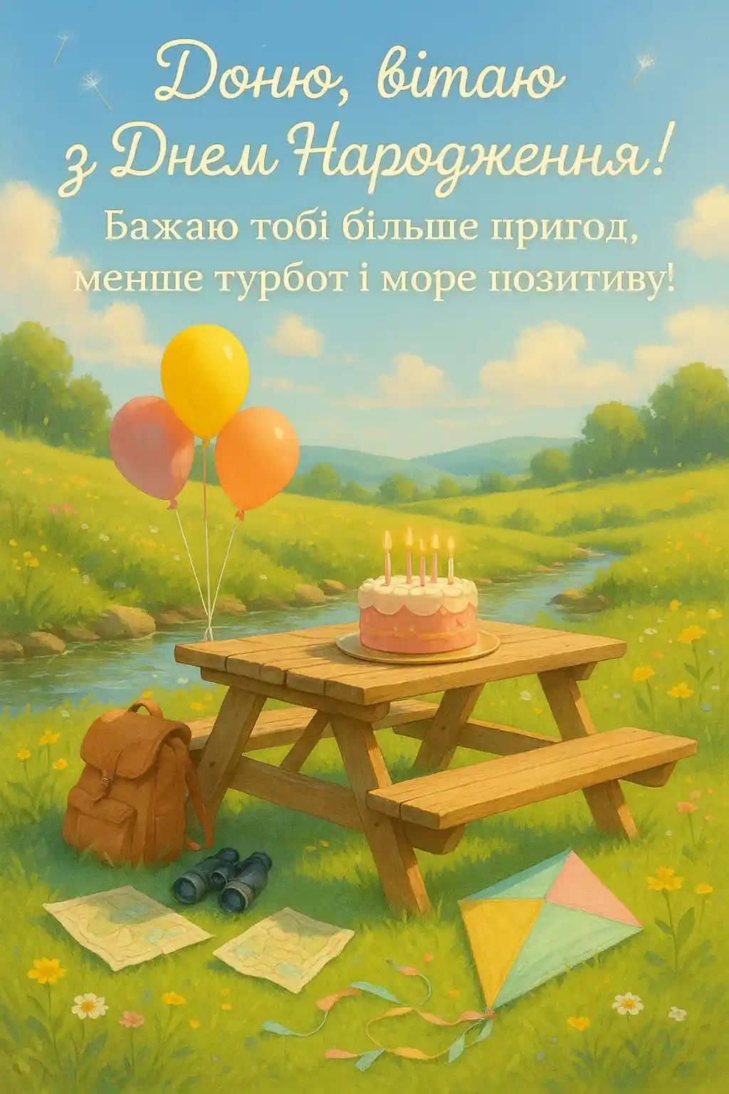 Привітання для доні з днем народження