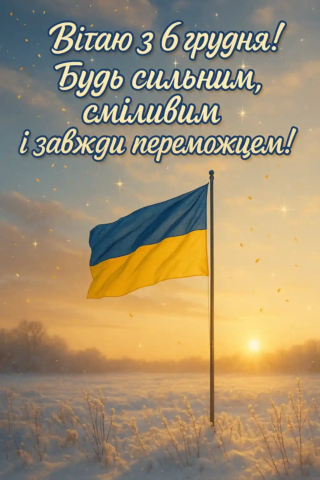 Привітання з 6 грудня для хлопців