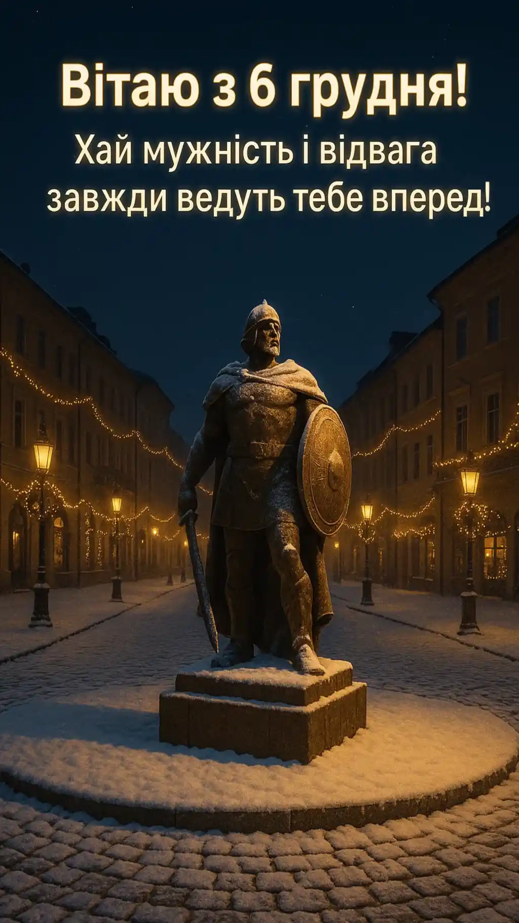 Привітання з 6 грудня для хлопців