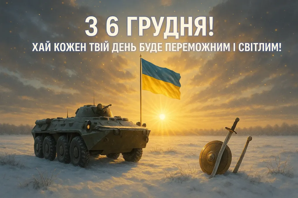 Привітання з 6 грудня для хлопців