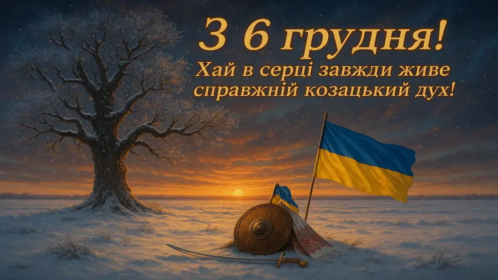 Привітання з 6 грудня для хлопців
