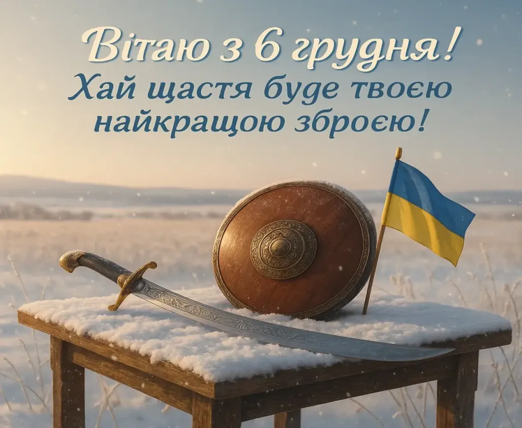 Привітання з 6 грудня для хлопців