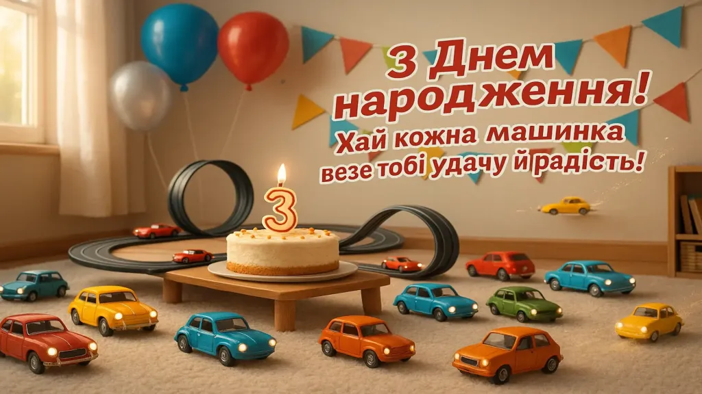 Хлопчику — 3 роки: привітання своїми словами