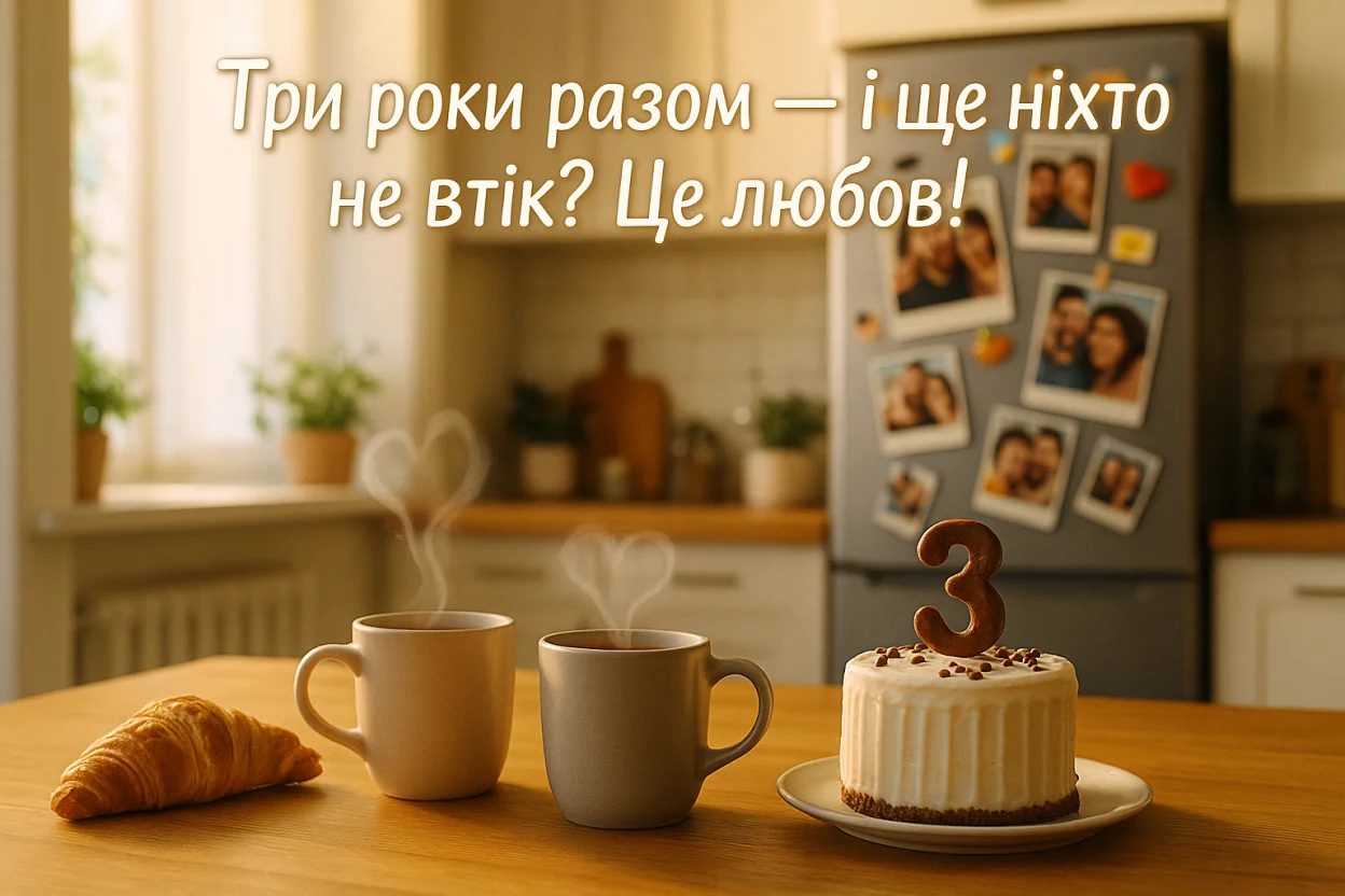 Прикольні привітання з 3-ою річницею весілля