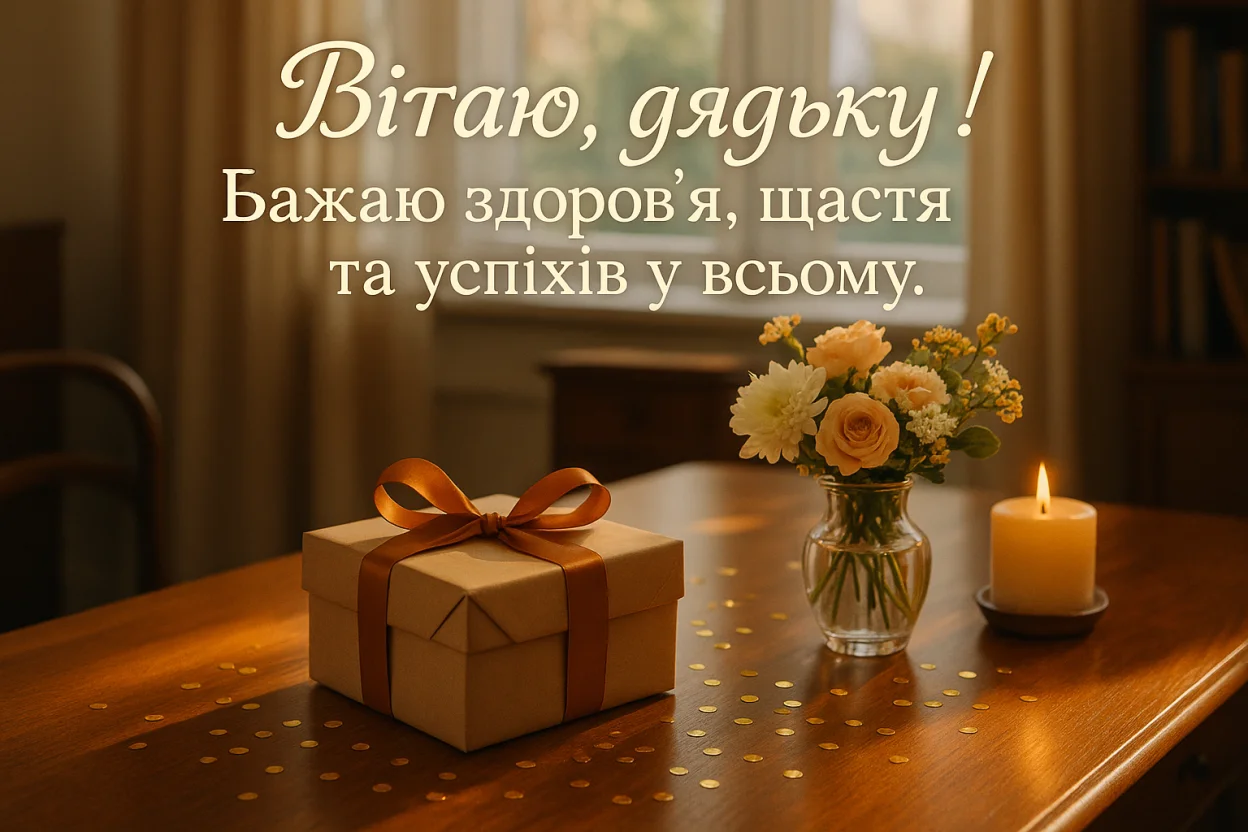 Привітання дядьку з днем народження