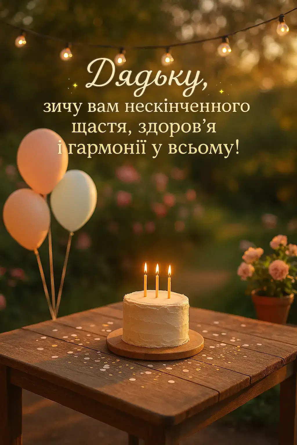 Привітання дядьку з днем народження